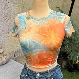 NWT Dolls Kill x Generation Kiss Tropical Baby Tee